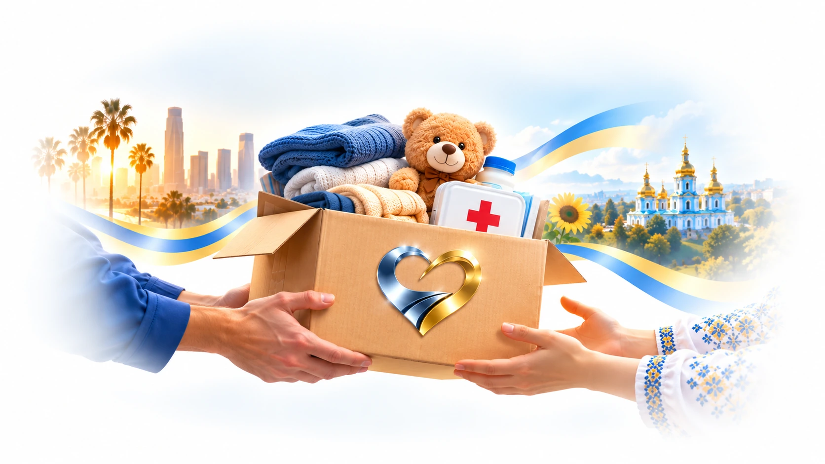 Humanitarian aid passed from California to Ukraine