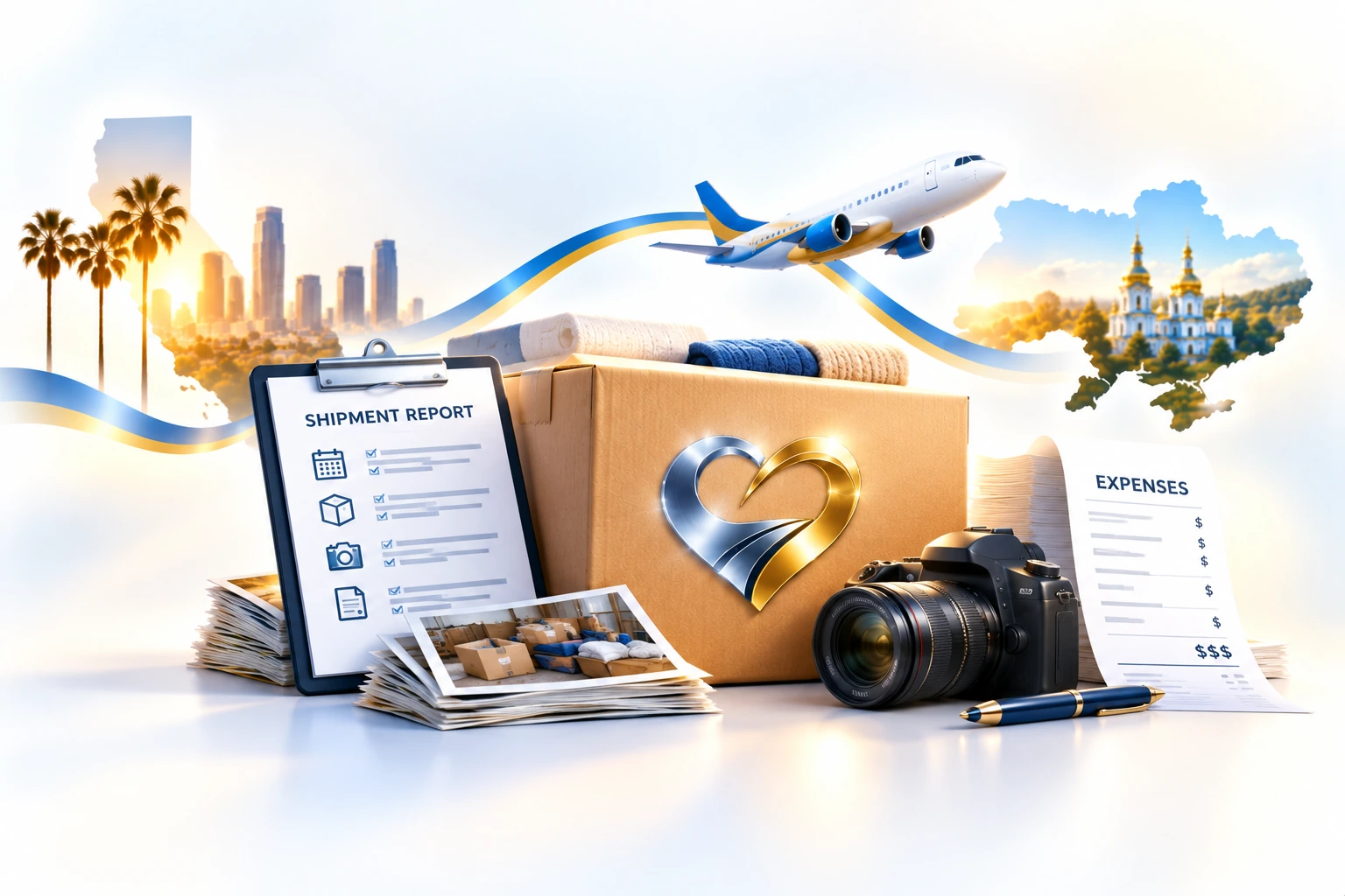 Documented HelpWay shipment with photos and expenses